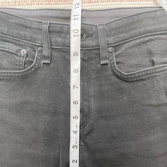 Rag & Bone Nina High-Rise Ankle Skinny in Black. Size 26. - Picture 12 of 14